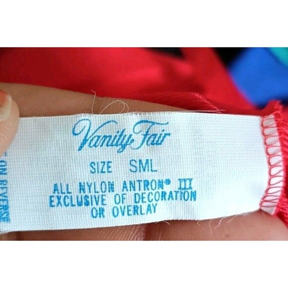 Vintage Vanity Fair Teddy One Piece Lingerie Size Small Red Made In USA Coquette - Picture 3 of 8